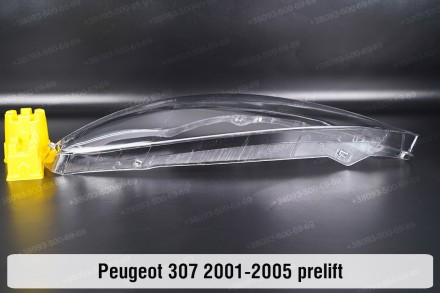 Скло на фару Peugeot 307 (2001-2005) дорестайлінг ліве.У наявності скло фар для . . фото 9