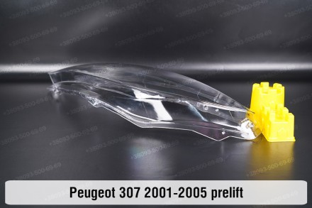 Скло на фару Peugeot 307 (2001-2005) дорестайлінг ліве.У наявності скло фар для . . фото 6