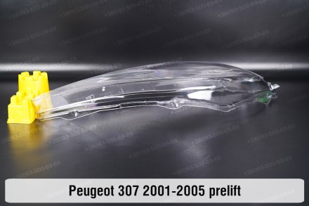 Скло на фару Peugeot 307 (2001-2005) дорестайлінг ліве.У наявності скло фар для . . фото 4