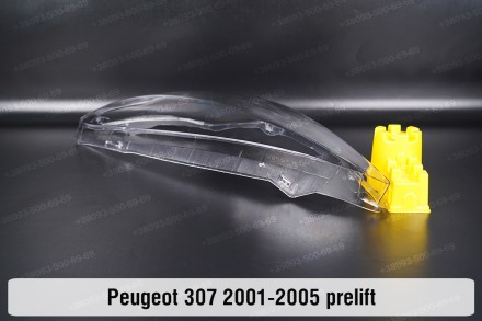 Скло на фару Peugeot 307 (2001-2005) дорестайлінг ліве.У наявності скло фар для . . фото 5