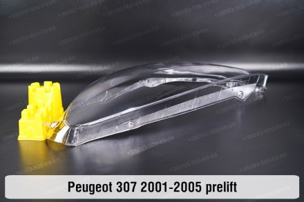 Скло на фару Peugeot 307 (2001-2005) дорестайлінг ліве.У наявності скло фар для . . фото 7