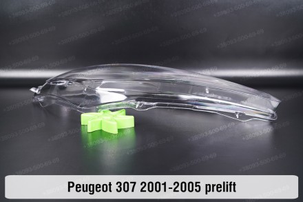 Скло на фару Peugeot 307 (2001-2005) дорестайлінг праве.У наявності скло фар для. . фото 4