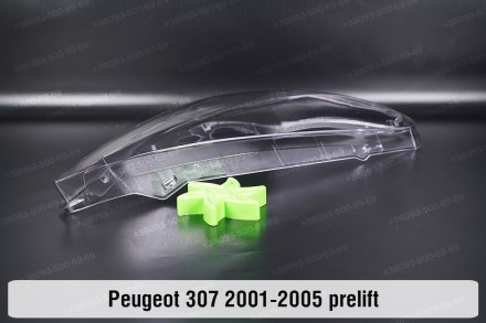 Скло на фару Peugeot 307 (2001-2005) дорестайлінг праве.У наявності скло фар для. . фото 6