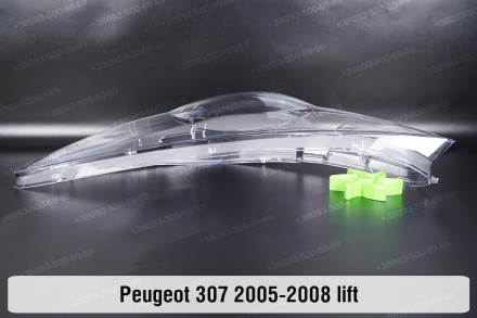 Скло на фару Peugeot 307 (2005-2008) рестайлінг ліве.У наявності скло фар для на. . фото 8