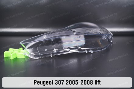 Скло на фару Peugeot 307 (2005-2008) рестайлінг ліве.У наявності скло фар для на. . фото 6