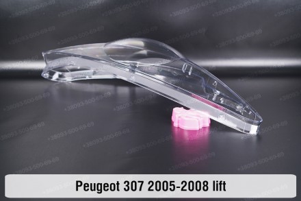 Стекло на фару Peugeot 307 (2005-2008) рестайлинг правое.В наличии стекла фар дл. . фото 5