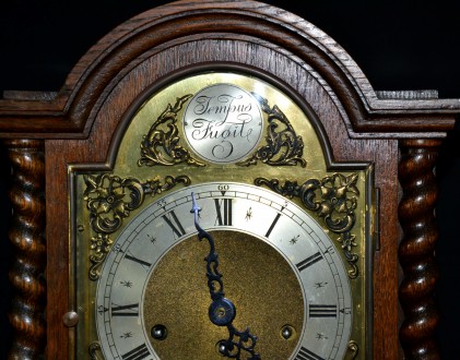 Каминные часы начала-середины 20-го века. Механизм Junghans с боем, латунный циф. . фото 10