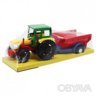 Яркий, пластиковый трактор будет хорошим подарком ребенку. Игрушка проста в упра. . фото 1
