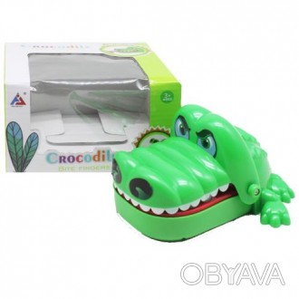 Детская игра "Зубастик" выполнена в виде милого крокодила. Игра предназначена дл. . фото 1