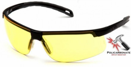Защитные очки Ever-Lite от Pyramex (США) цвет линз желтый; материал линз поликар. . фото 2
