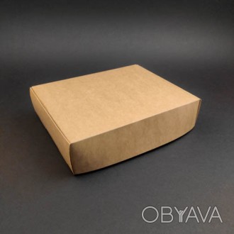 Картонная упаковка для суши изготовлена из первичного крафта и надежно закрывает. . фото 1