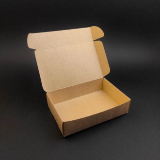 Картонная упаковка для суши изготовлена из первичного крафта и надежно закрывает. . фото 4