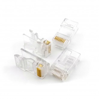 З'єднувач RJ45 8Р8С для UTP stranded, solid сat5/сat5e кабелю. Київ. фото 1 З'єднувач RJ45 8Р8С для UTP stranded, solid сat5/сat5e кабелю. Київ. фото 1