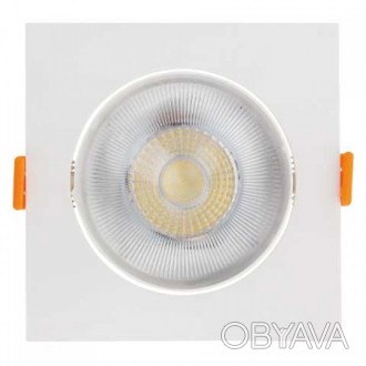 
Світлодіодний світильник MAYA-9 9W 6400К- вбудований точковий LED світильник кв. . фото 1