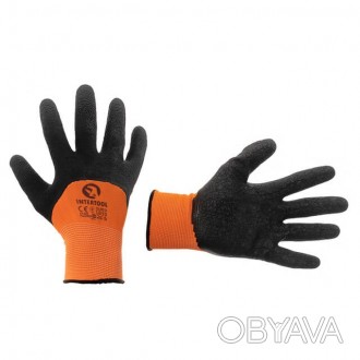 
Защитные перчатки INTERTOOL SP-0117 с латексным покрытием предназначены для защ. . фото 1