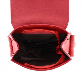 Продам рюкзак жіночий червоний з екошкіри, дуже гарна якість, б/у, стан відмінни. . фото 5