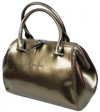 Перламутровая женская кожаная лаковая сумка Giorgio Ferretti бежевая
Описание мо. . фото 3