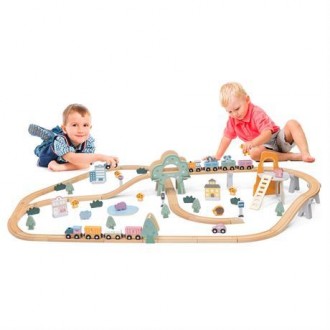 Железная дорога Viga Toys PolarB 90 – одна из любимейших игр малышей! Порадуйте . . фото 5