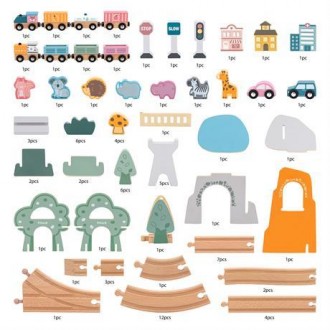 Железная дорога Viga Toys PolarB 90 – одна из любимейших игр малышей! Порадуйте . . фото 3