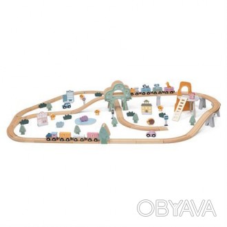 Железная дорога Viga Toys PolarB 90 – одна из любимейших игр малышей! Порадуйте . . фото 1