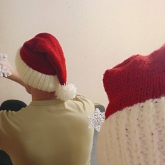"Рождественская шапка" / "Шапка унисекс"
Праздничная , стильная, модная шапка "C. . фото 5