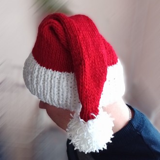 "Рождественская шапка" / "Шапка унисекс"
Праздничная , стильная, модная шапка "C. . фото 6