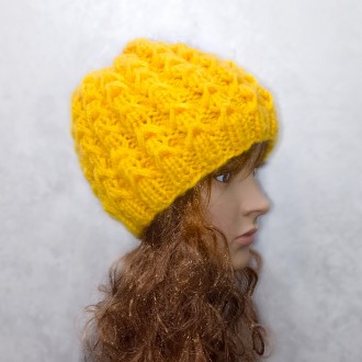 Шапка - женская - PRIGRIZ
 Вязаная шапка которая подарит вам тепло и комфорт в х. . фото 3