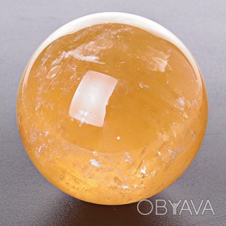 Сувенирный камень интерьерный шар Цитрин (цена за 100 грамм) вес от 185г камни к. . фото 1
