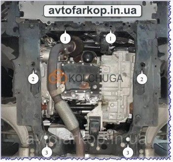  Защита двигателя , КПП и радиатора для автомобиля:
 Buick Regal 5 (2009-2017) К. . фото 3