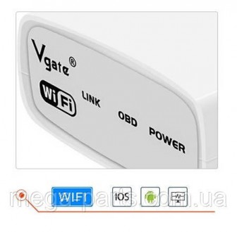 Гаряча витрата Vgate Icar Wifi ELM327 V1.5 OBD2 Reader ELM 327 для iOS/Android/П. . фото 3