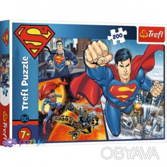 
	Пазли - (200 елм.) - "Супермен герой"/WB: Superman/Trefl 13266
. . фото 1