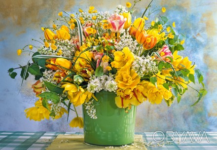 Пазлы Castorland "Весенние цветы в зеленой вазе" 
 
Отправка данного товара прои. . фото 1
