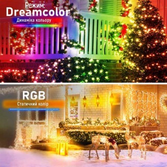 Smart LED RGB гірлянда ColorWay 60LED, 10м, WiFi, Bluetooth, синхронізація світл. . фото 11