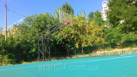 
Стойка баскетбольная стационарная на четырех опорах под щит Фиба предусматривае. . фото 4