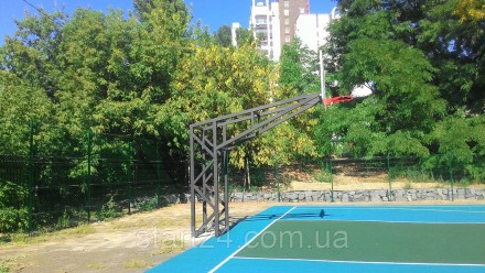 
Стойка баскетбольная стационарная на четырех опорах под щит Фиба предусматривае. . фото 6