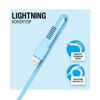 Кабель ACCLAB AL-CBCOLOR-L1BL USB-Lightning 1.2м Blue 
 
Отправка данного товара. . фото 4