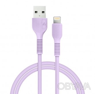 Кабель ACCLAB AL-CBCOLOR-L1PP USB-Lightning 1.2м Purple 
 
Отправка данного това. . фото 1