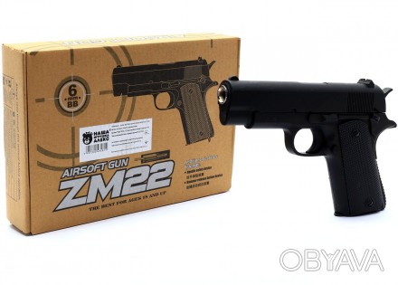 ZM 22 Дитячий пістолет метал на кульках 
 
Отправка данного товара производиться. . фото 1