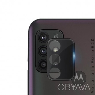 Захисне скло BeCover для камери на Motorola Moto E20 Black
