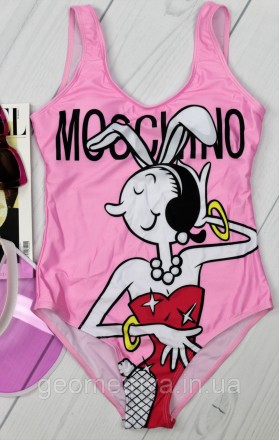 Сдельный розовый купальник Moschino (реплика). Харків. фото 1 Сдельный розовый купальник Moschino (реплика). Харків. фото 1