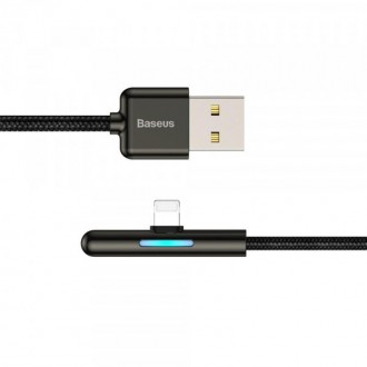 Кабель Baseus Iridescent Lamp Mobile Game USB3.1-Lightning 1.5A, 2м, Black 
 
От. . фото 3