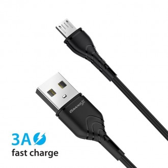 Кабель Grand-X USB-microUSB, Cu, 3A, 1м, Fast Сharge, Black 
 
Отправка данного . . фото 3