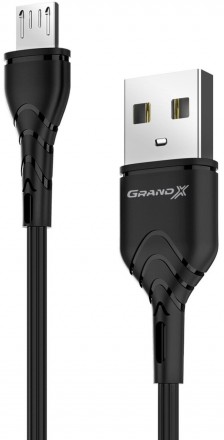 Кабель Grand-X USB-microUSB, Cu, 3A, 1м, Fast Сharge, Black 
 
Отправка данного . . фото 5