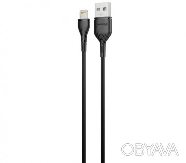 Кабель Grand-X USB-Lightning, 1м, Cu, 2,1A, Black 
 
Отправка данного товара про. . фото 1