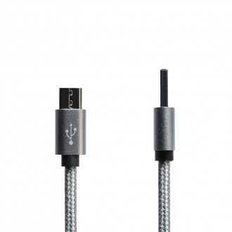 Кабель Grand-X USB-microUSB 1м, Grey/Black 
 
Отправка данного товара производит. . фото 4