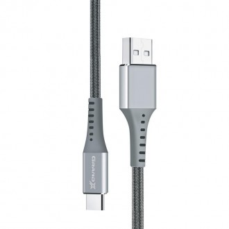 Кабель Grand-X USB-USB Type-C, 3A, 1.2м, Fast Сharge, Grey 
 
Отправка данного т. . фото 7