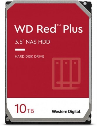 Накопичувач HDD SATA 10.0TB WD Red Plus 7200rpm 256MB 
 
Отправка данного товара. . фото 4