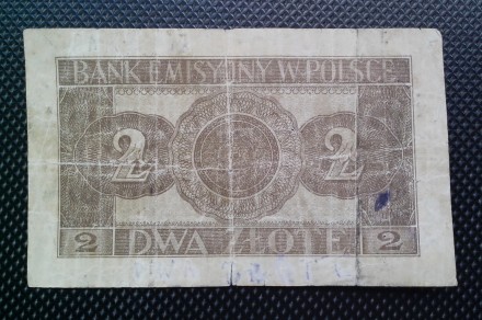 Продам банкноту Польши номиналом 2 злотых 1941 года. 

Банкноты ІІ-й эмиссии д. . фото 3