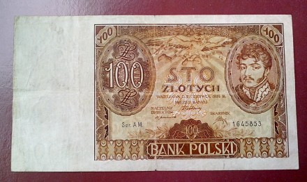 Продам банкноту Польши номиналом 100 злотых 1932 года.

Каталоги: кат. # М K19. . фото 5