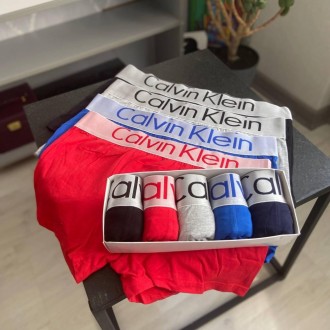 Premium Box СК
В комплект входить:
-5 трусів Calvin Klein (чорний, сірий, червон. . фото 4
